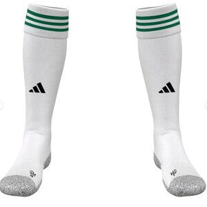 Adidas mi AdiSock 23 Soccer Socks - White/Green - Size L - New